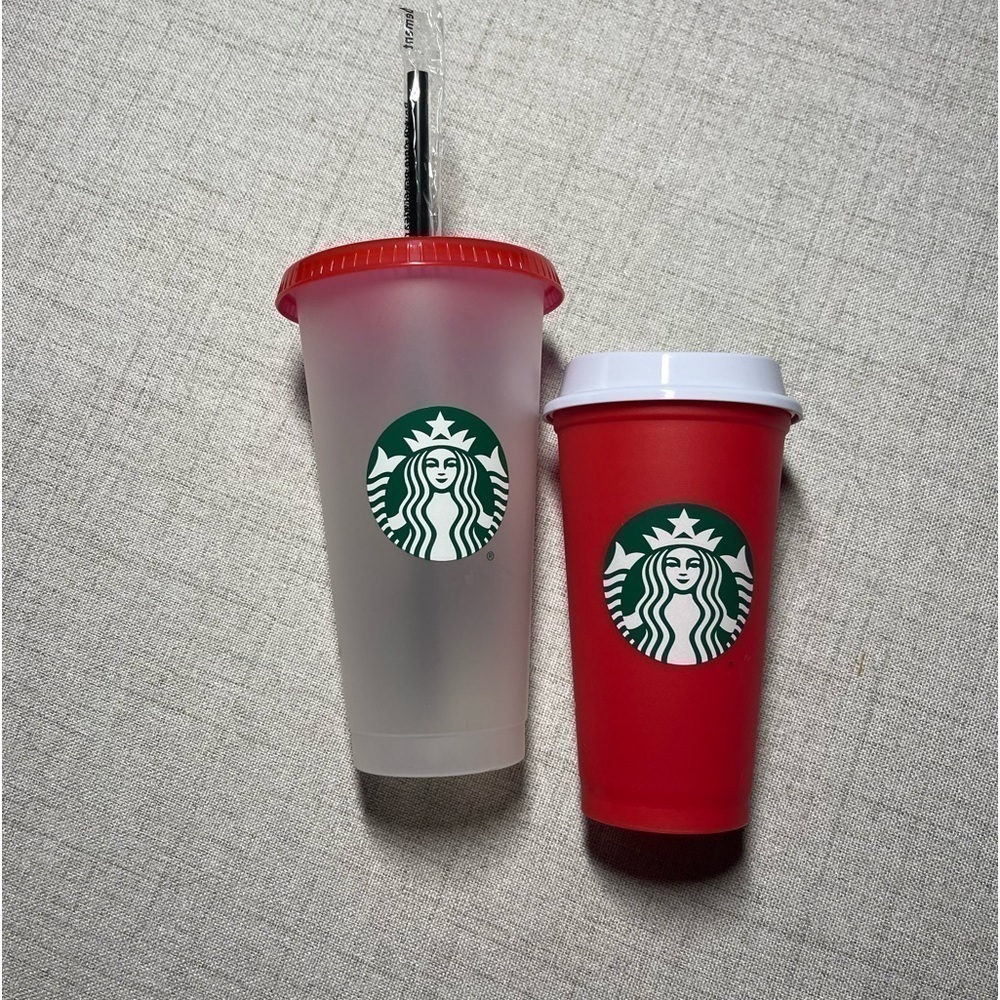 RUTGERS x STARBUCKS College Campus collab gift set of 1 hot & 1 cold cup. NEW. - Picture 3 of 6